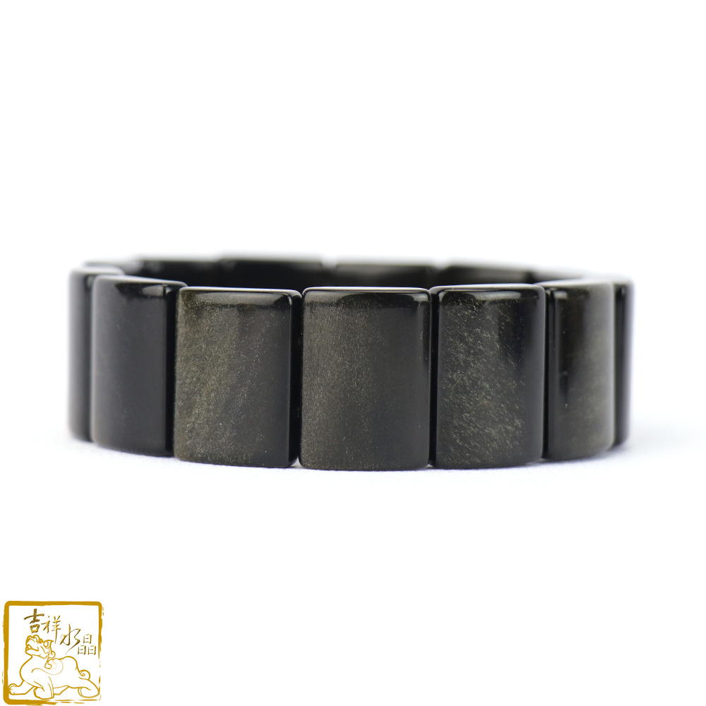 金沙黑曜石手排 20mm 排除負能量