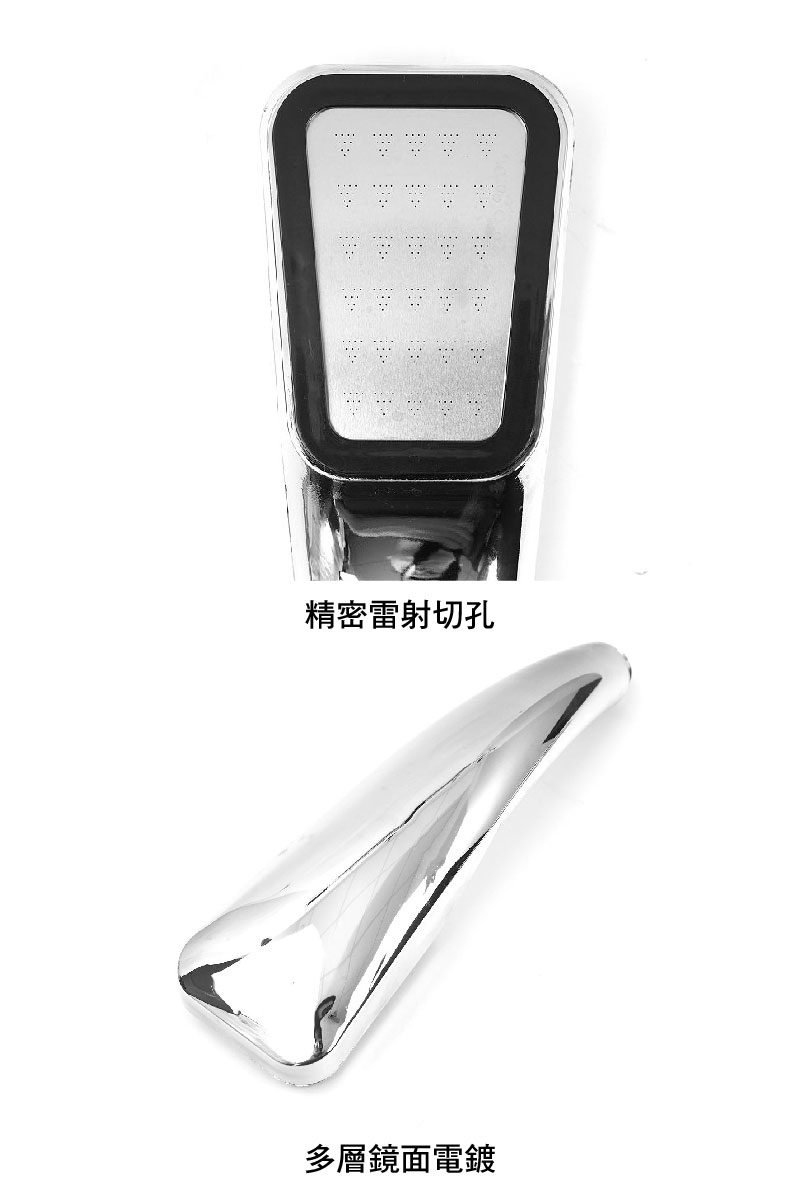 SPA級加壓大方型蓮蓬頭 300孔 + 不鏽鋼水管 2 米