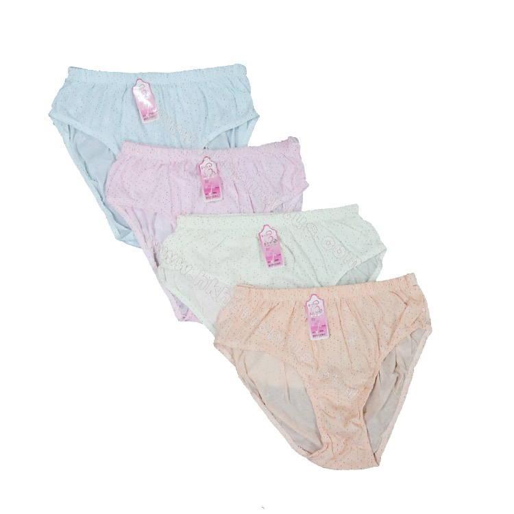 6條裝 喜夢婷: 女裝加大碼高腰點子內褲 3600