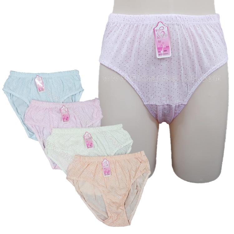 6條裝 喜夢婷: 女裝加大碼高腰點子內褲 3600