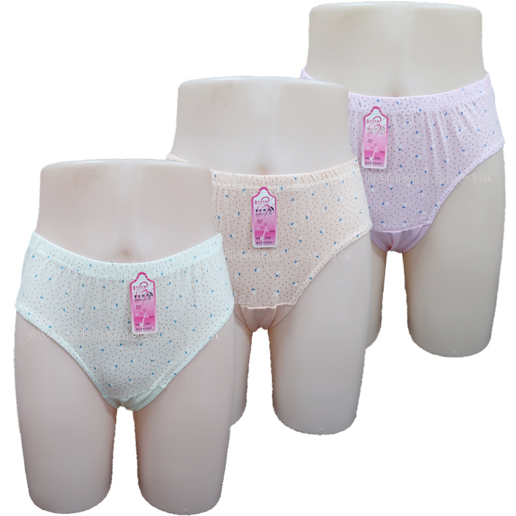 6條裝 喜夢婷: 女裝低腰點子內褲