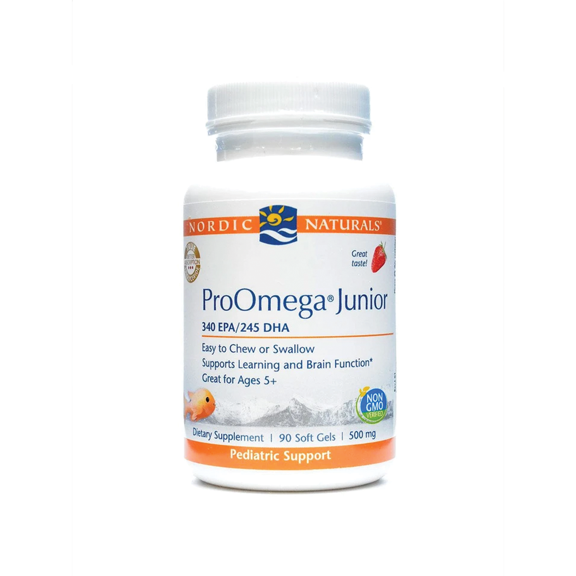 (最佳食用期: 31/MAY/2024) Nordic Natural ProOmega Junior 挪威深海魚油 (兒童) (500mg 70%Ω3、3%Ω9) (90粒) (N001)