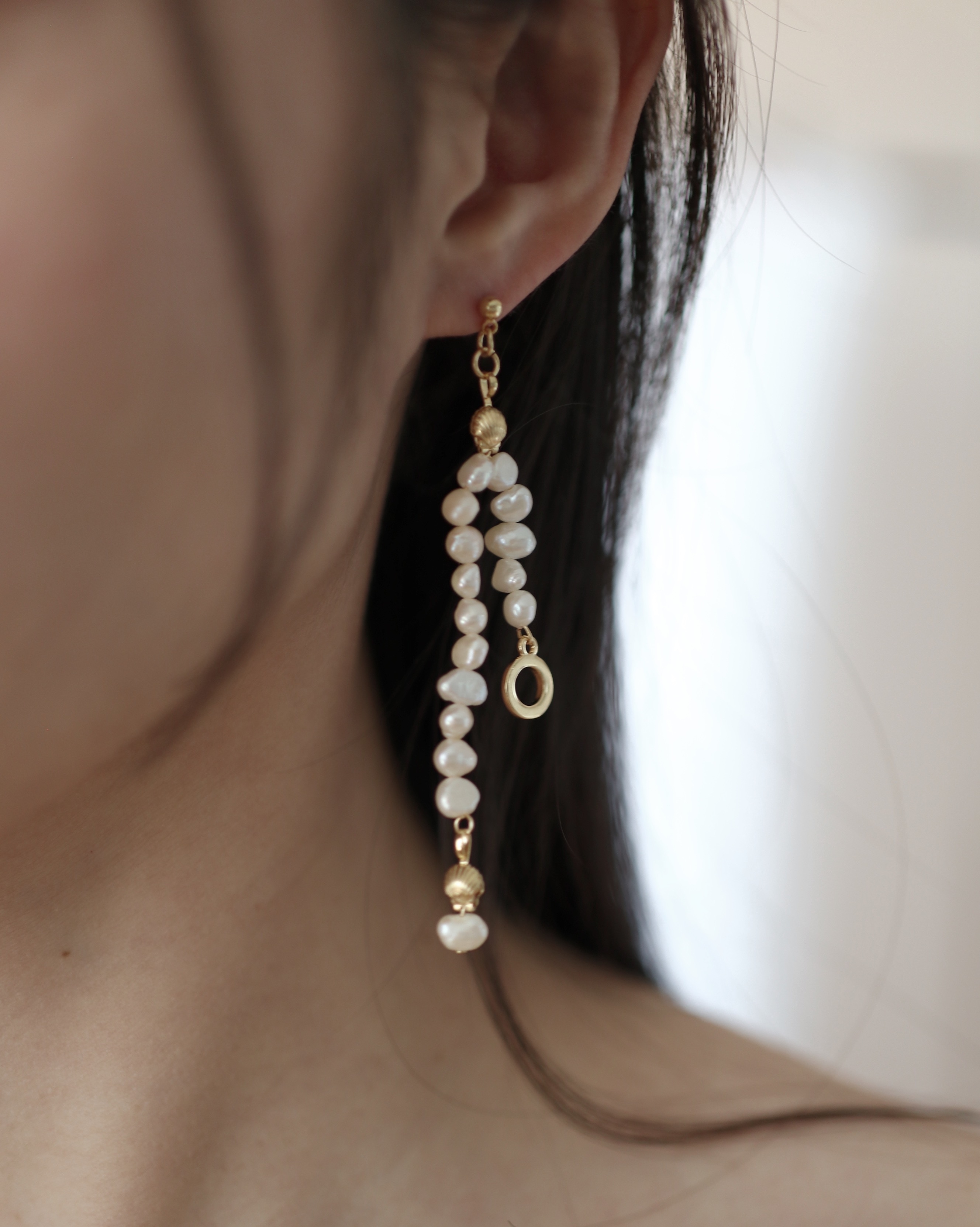 Pearl 16 | 日本珍珠垂墜耳環