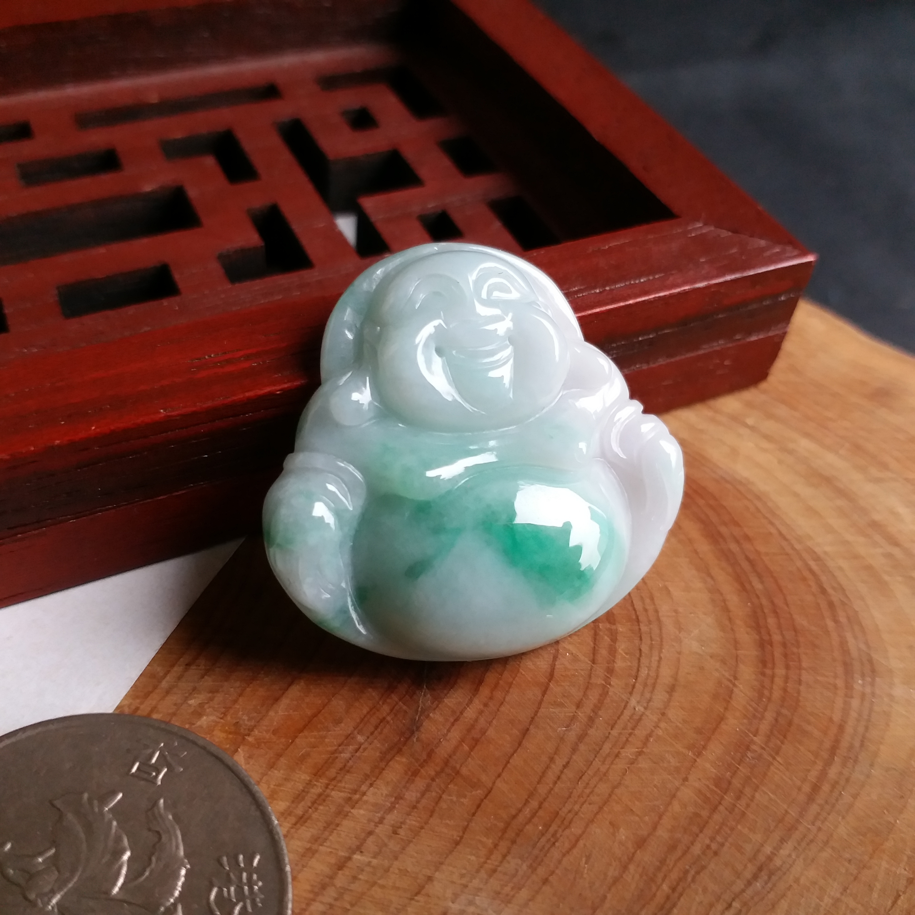 J1150 冰糯飄綠笑佛