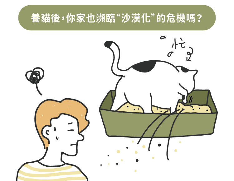 養貓後,你家也瀕臨“沙漠化”的危機嗎?