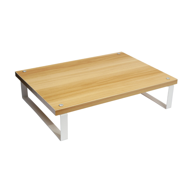 氣炸鍋架瓦斯爐上架 - 白架淺胡桃