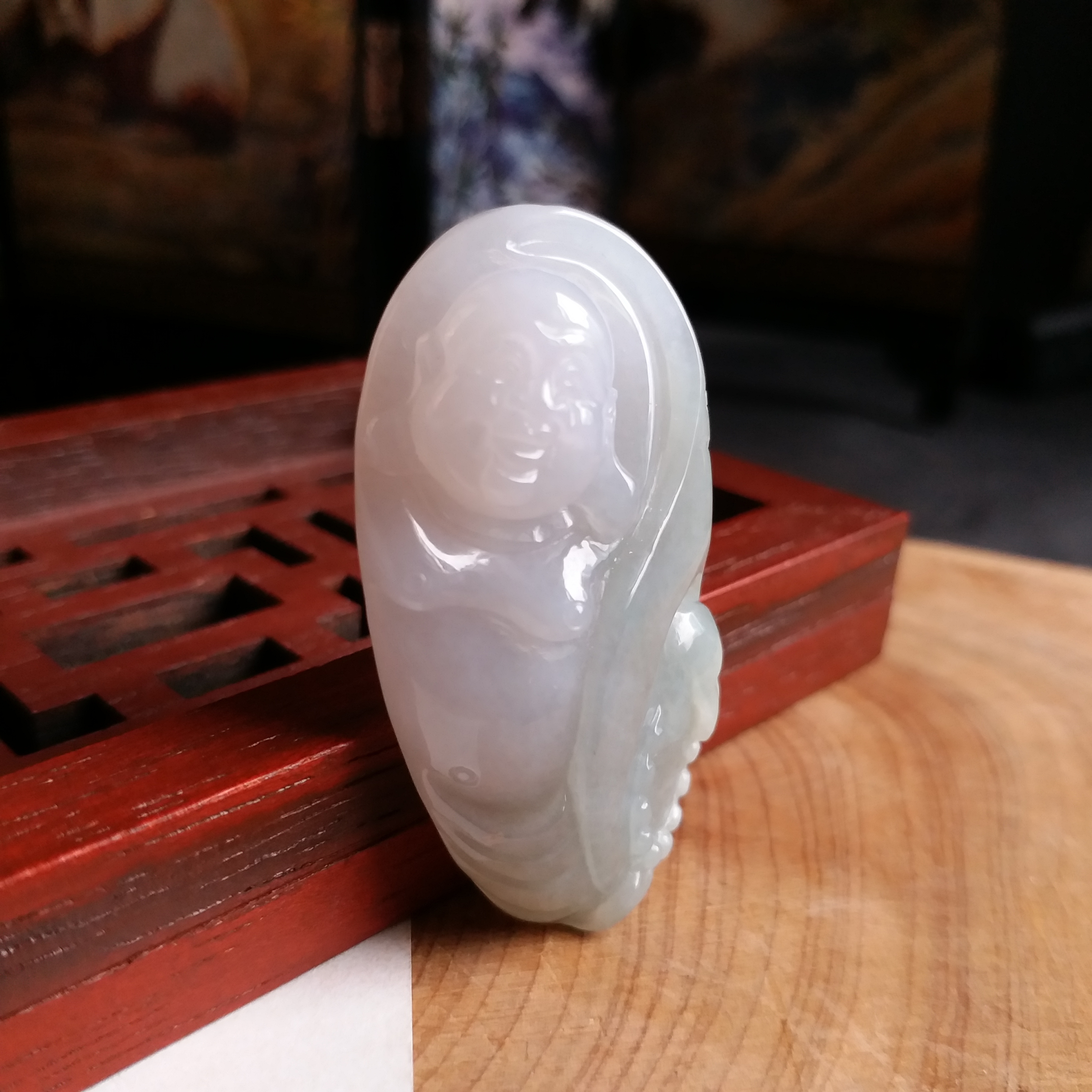 P1411378 翡翠巧雕佛公