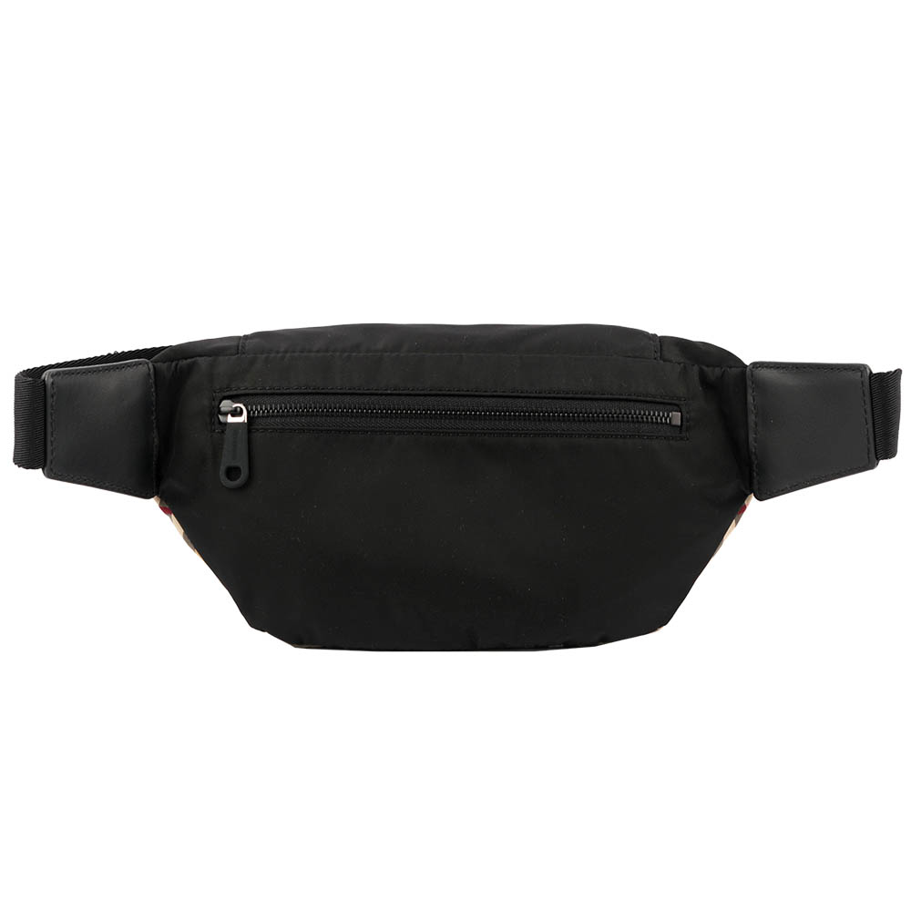 【BURBERRY】中型Vintage格紋及標誌性條紋腰包