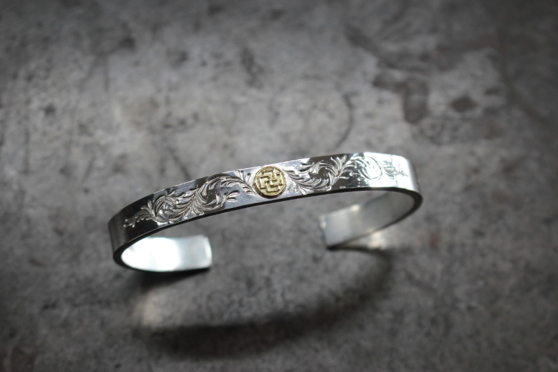 SE-698 8mm 平手鐲/K18 CLC/卷