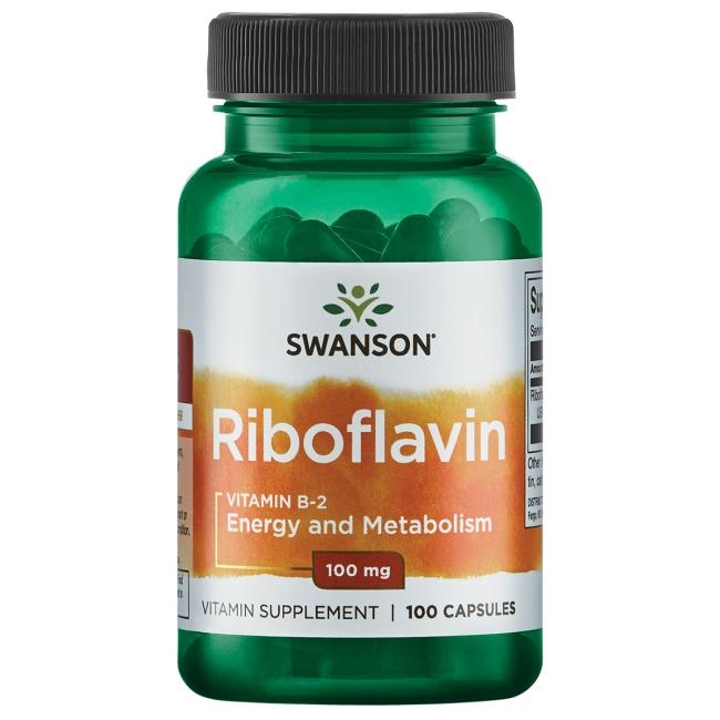 【 Swanson 】Riboflavin 維他命B2 100mg * 100顆 維生素 B-2