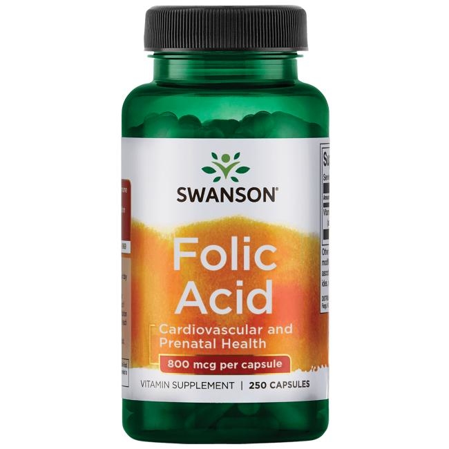 【Swanson】 Folic Acid 葉酸 800mcg *250顆