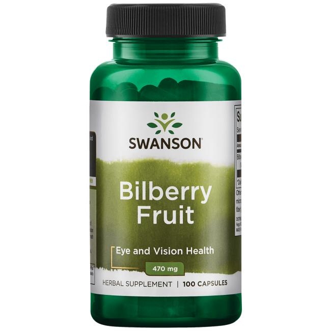 【 Swanson 】Bilberry 山桑子 470 mg * 100 顆