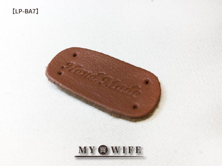 HANDMADE草寫皮標_4色【LP-BA7】