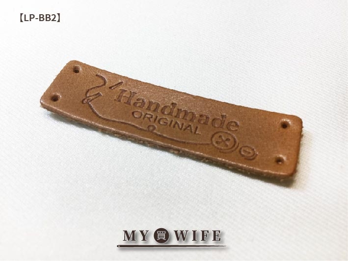 HANDMADE鈕釦皮標_4色【LP-BB2】
