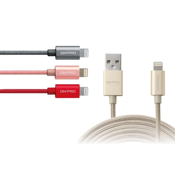 【ONPRO】UC-MFIM MFI認證 Lightning 蘋果認證 2.4A快速傳輸充電線