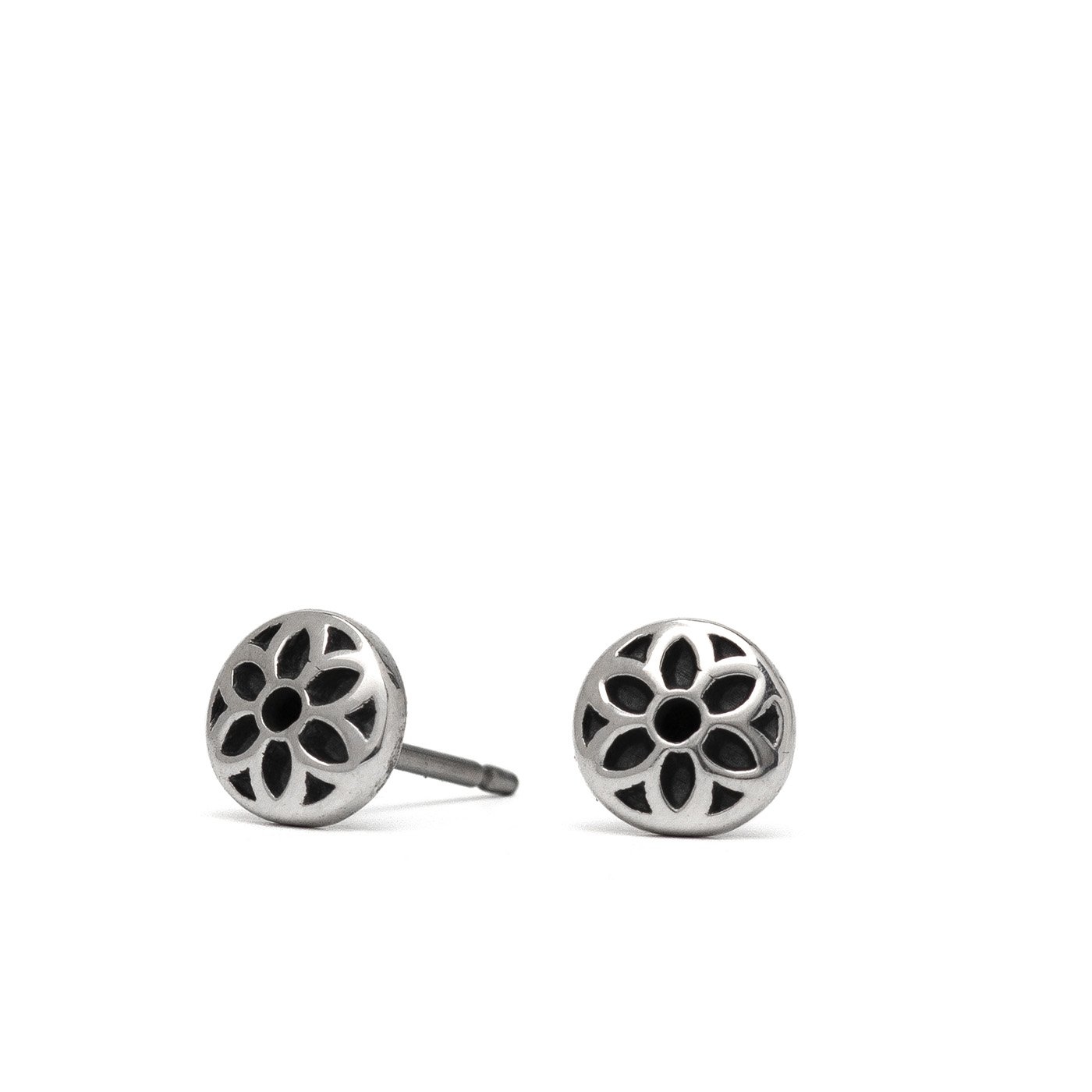 Rosette Stud Earring, Sterling