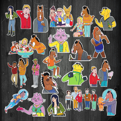 BoJack Horseman - 美廠貼紙組合包22入 / 馬男波傑克