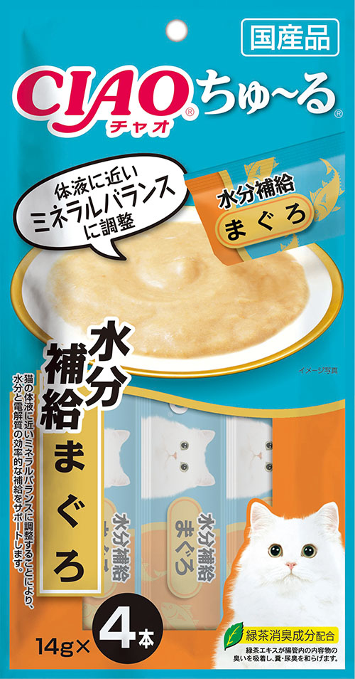 [*任選11件$138*] 日本CIAO - 水份補給 吞拿魚醬貓小食