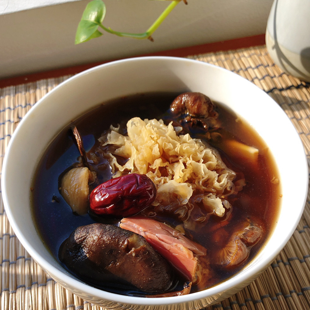 淮山雪耳雙菇湯