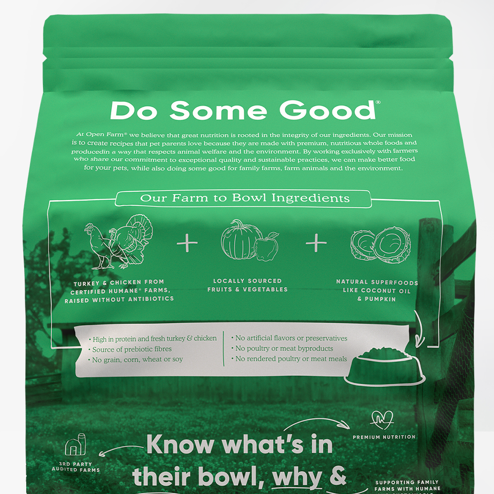 Open Farm - Homestead Turkey & Chicken Dry Cat Food 4LB