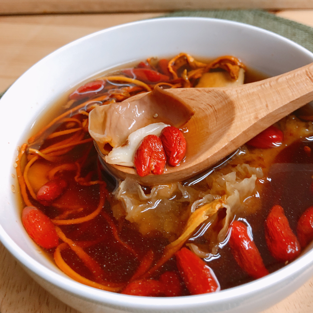 蟲草花雪耳章魚湯