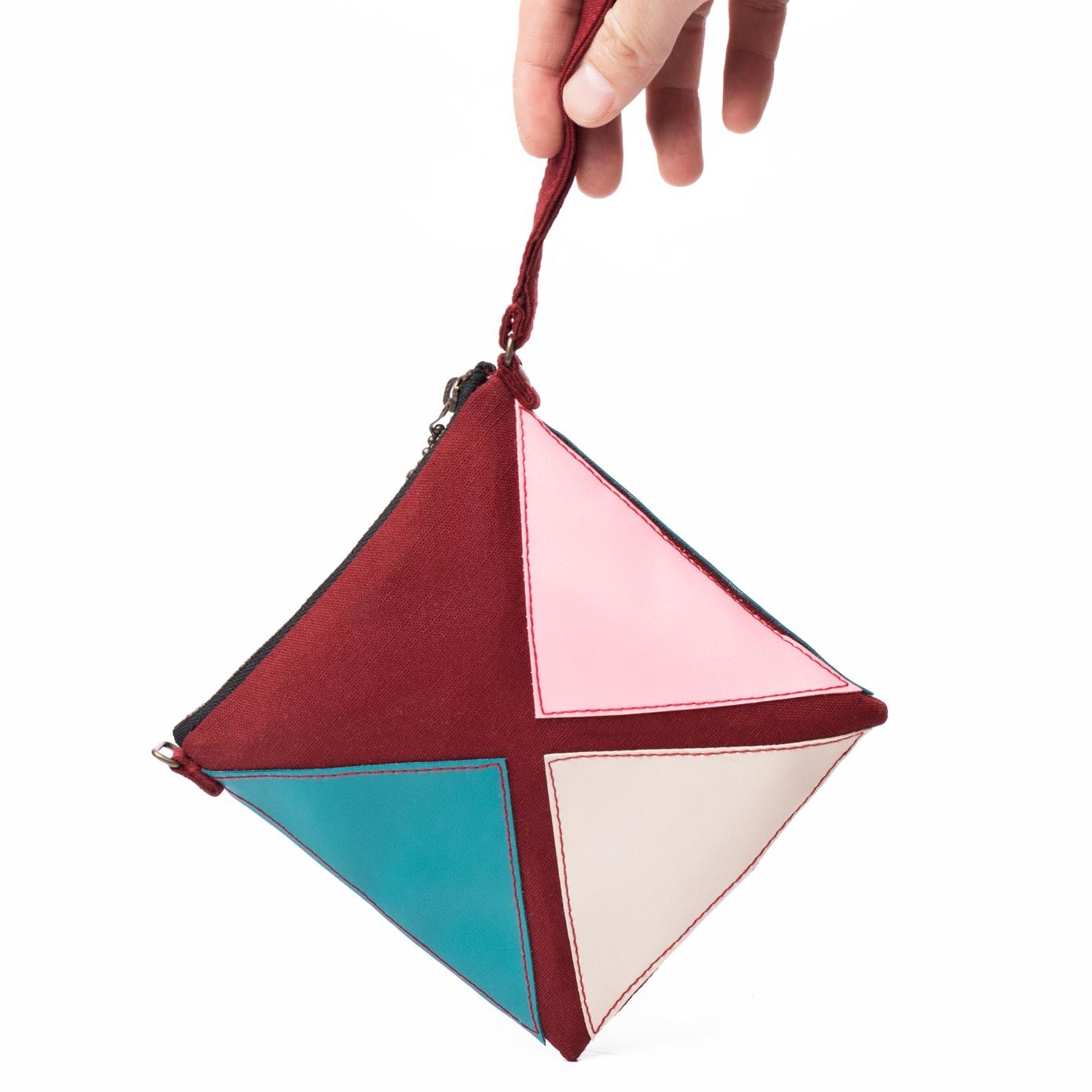 販售原尺寸【紙型】(三角立體零錢包)