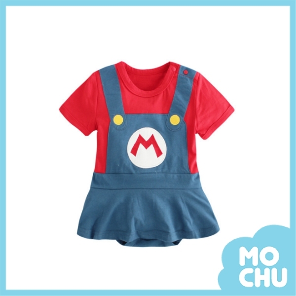 假吊帶兄妹短袖包屁衣(兩款)