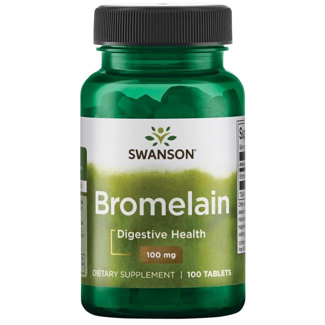 【 Swanson 】新款 鳳梨酵素 Bromelain 100mg 100錠