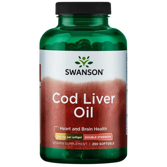 【 Swanson 】double Cod Liver Oil 挪威鱈魚肝油 強效型 *250粒