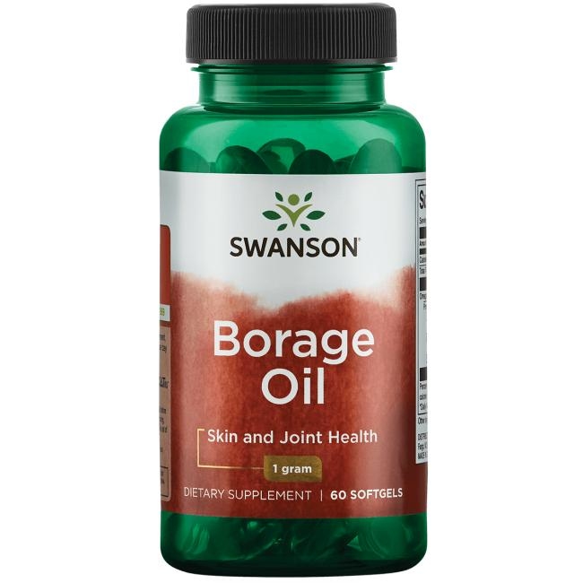 【 Swanson 】新款 天然琉璃苣油 EFAS Borage Oil 1000mg 60顆