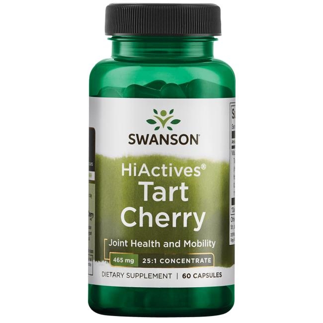 【 Swanson 】HiActives Tart Cherry酸櫻桃 465mg/60顆