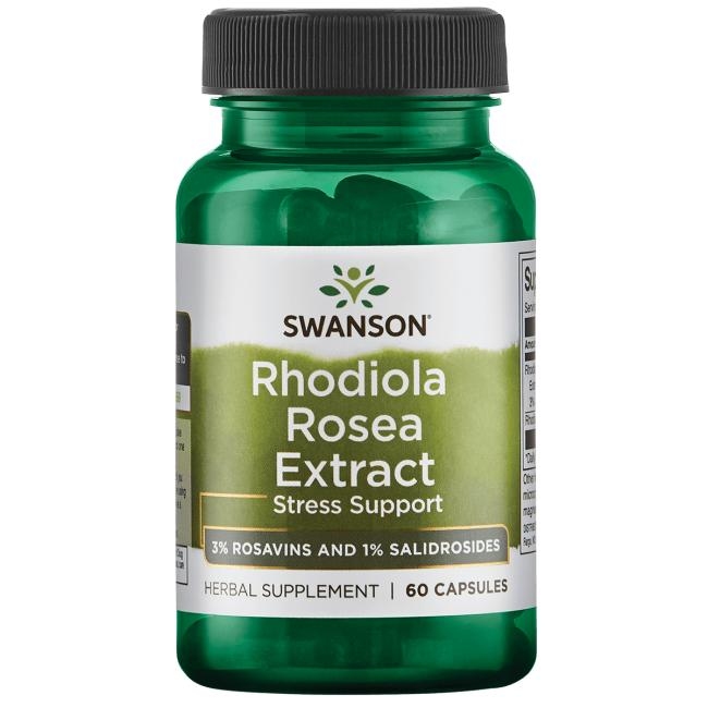 【 Swanson 】紅景天萃取 Rhodiola Rosea Root 250mg 60 粒