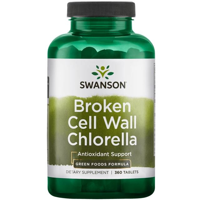 【 Swanson 】新款 破壁綠藻 Broken Cell Chlorella 500 mg 360顆