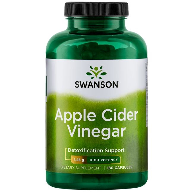 【Swanson】新款 Apple Cider Vinegar 高單位蘋果醋 625mg 180顆