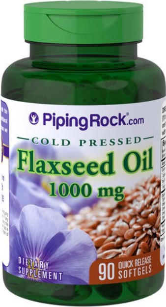 【Piping Rock】現貨 亞麻子油 Flaxseed oil 亞麻籽油 1000mg 90顆