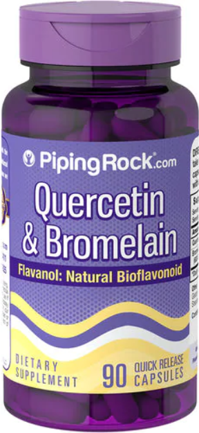 【Piping Rock 】現貨 槲皮素 鳳梨酵素 Quercetin & Bromelain 槲黃素 90顆