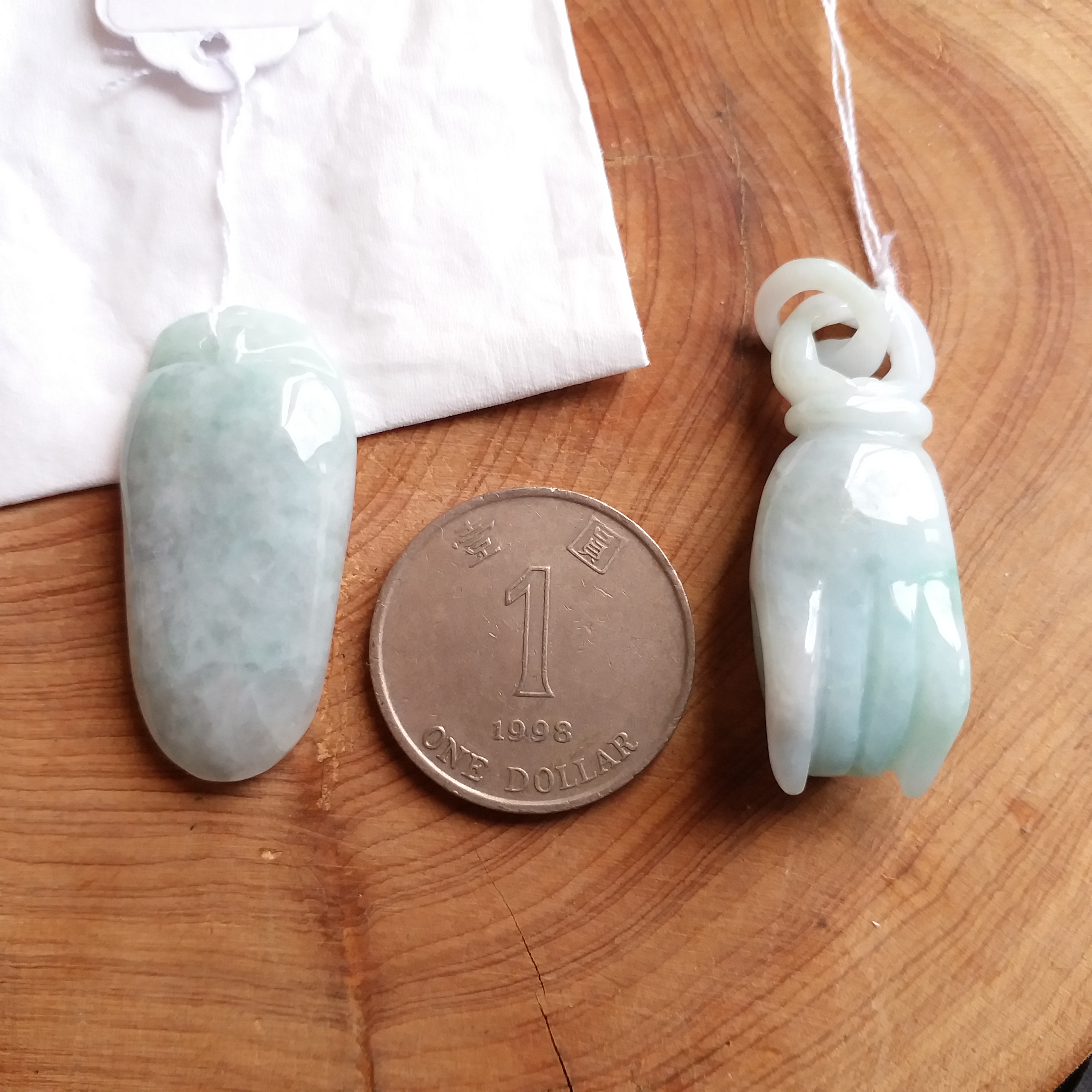 FG26 冰糯種福瓜+冰綠佛手掌上明珠