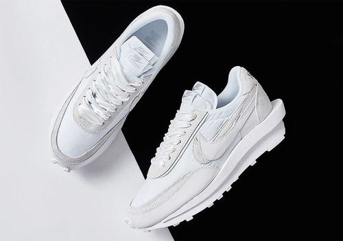 white sacai nike