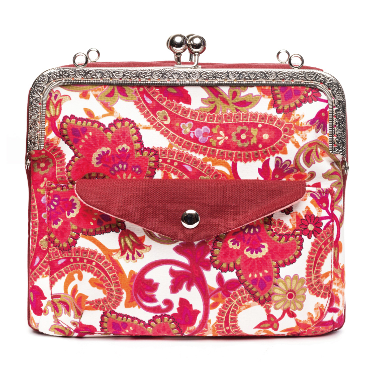 雙口金斜背包(材料包)/個