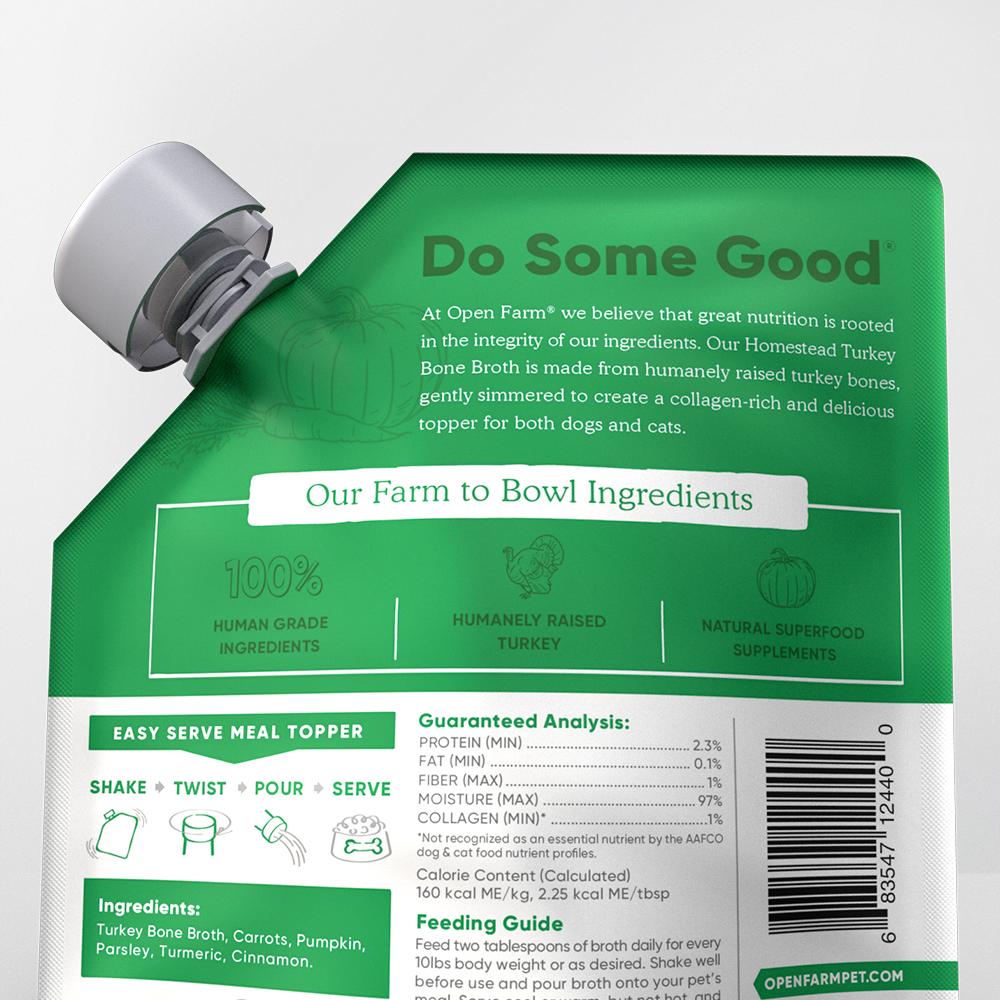 Open Farm - Turkey Bone Broth for Dogs 12fl oz