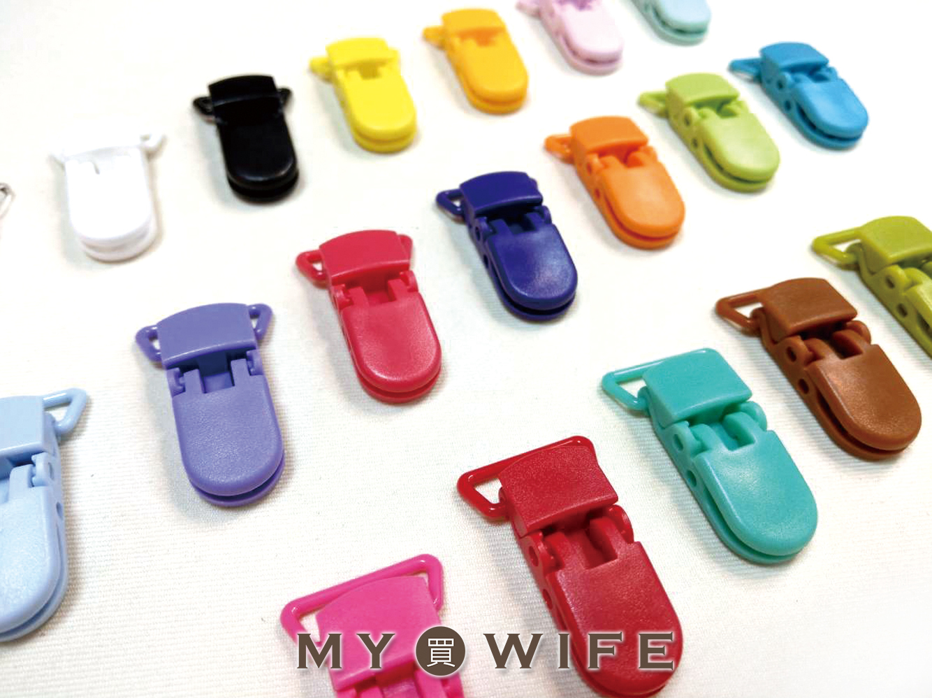 20mm鱷魚夾/奶嘴夾_19色