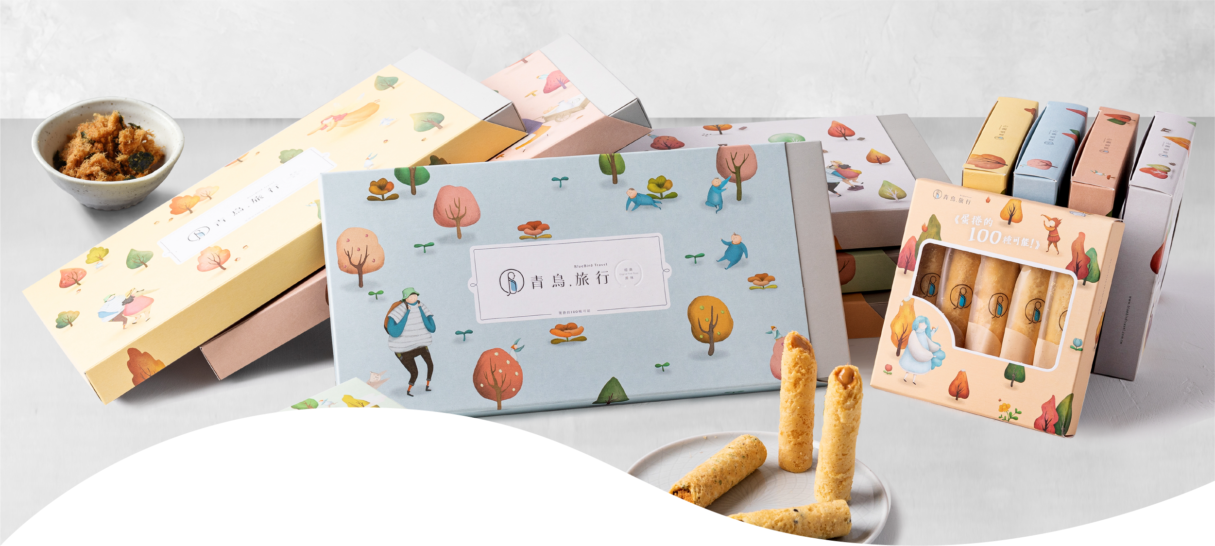 手工蛋捲熱銷品牌 - 青鳥旅行創意灌餡蛋捲