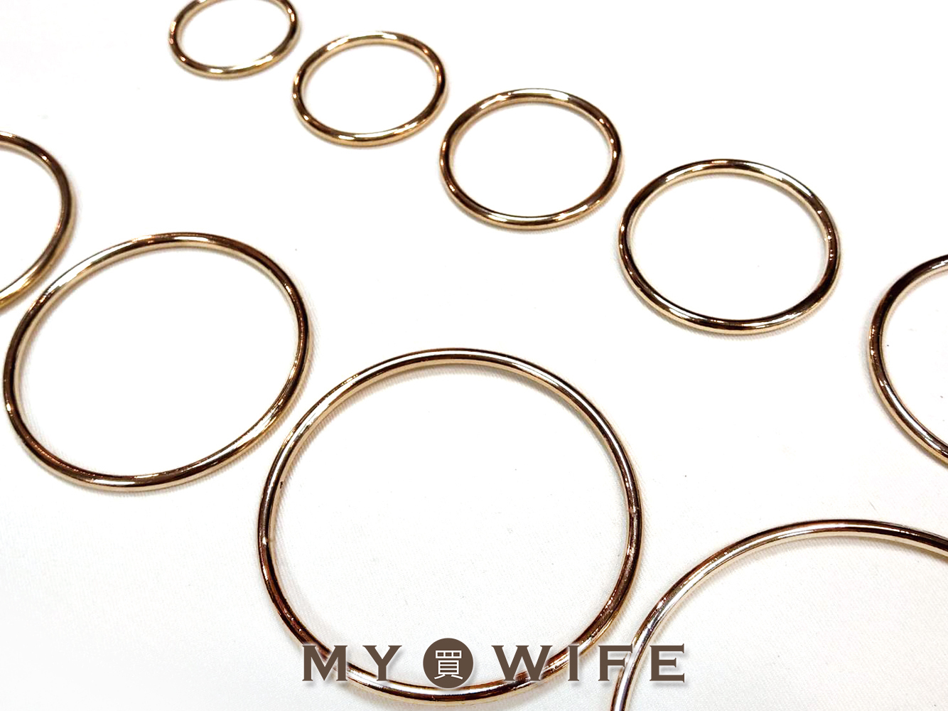 合金圓型環_3色11規格【SLQ-007】
