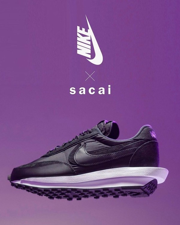 Sacai X Nike Ldv Waffle 結構雙勾白 黑白