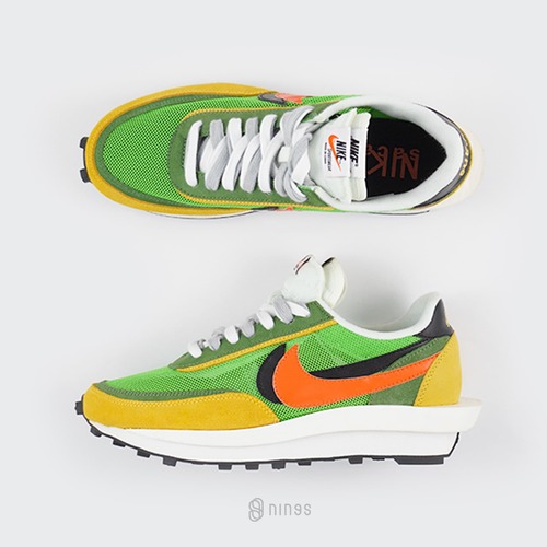 nike sacai green and yellow