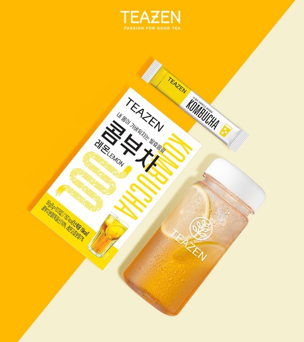 【TEAZEN】乳酸紅茶菌康普茶（檸檬）