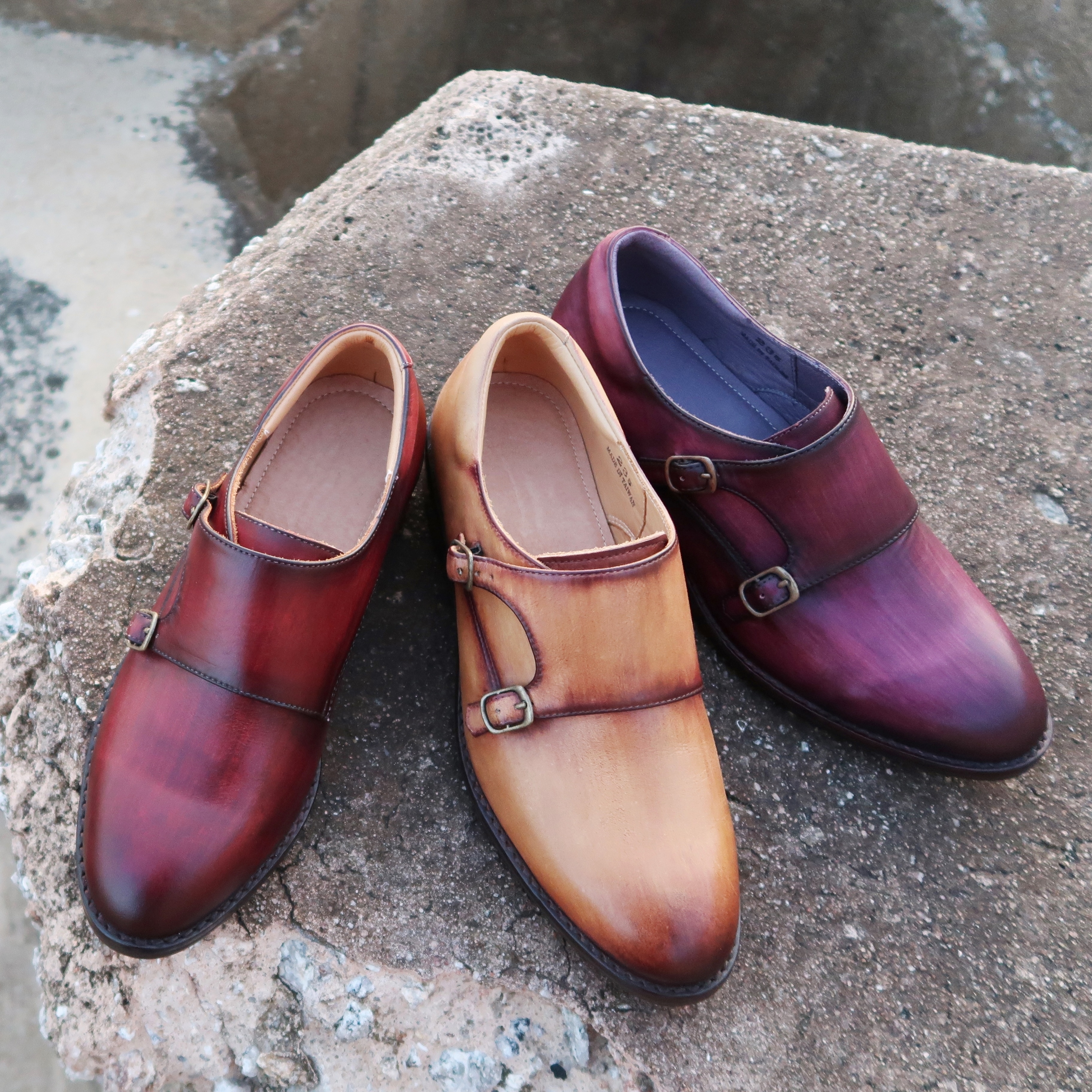 【孟克鞋Monks】Patina手工渲染古法染色全手工復古漸層刷色訂制工藝