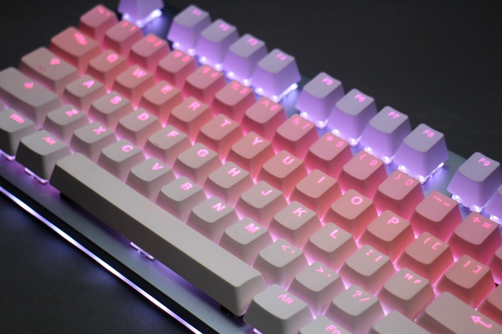 Tai Hao Double Shot Keycaps Sakura Michi Pbt Keycaps