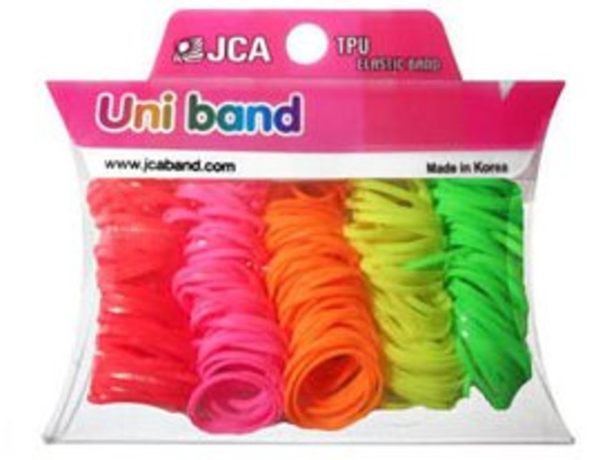 【Uniband】（兒童專用）韓國簡約不傷髮高彈力橡皮筋 彩色