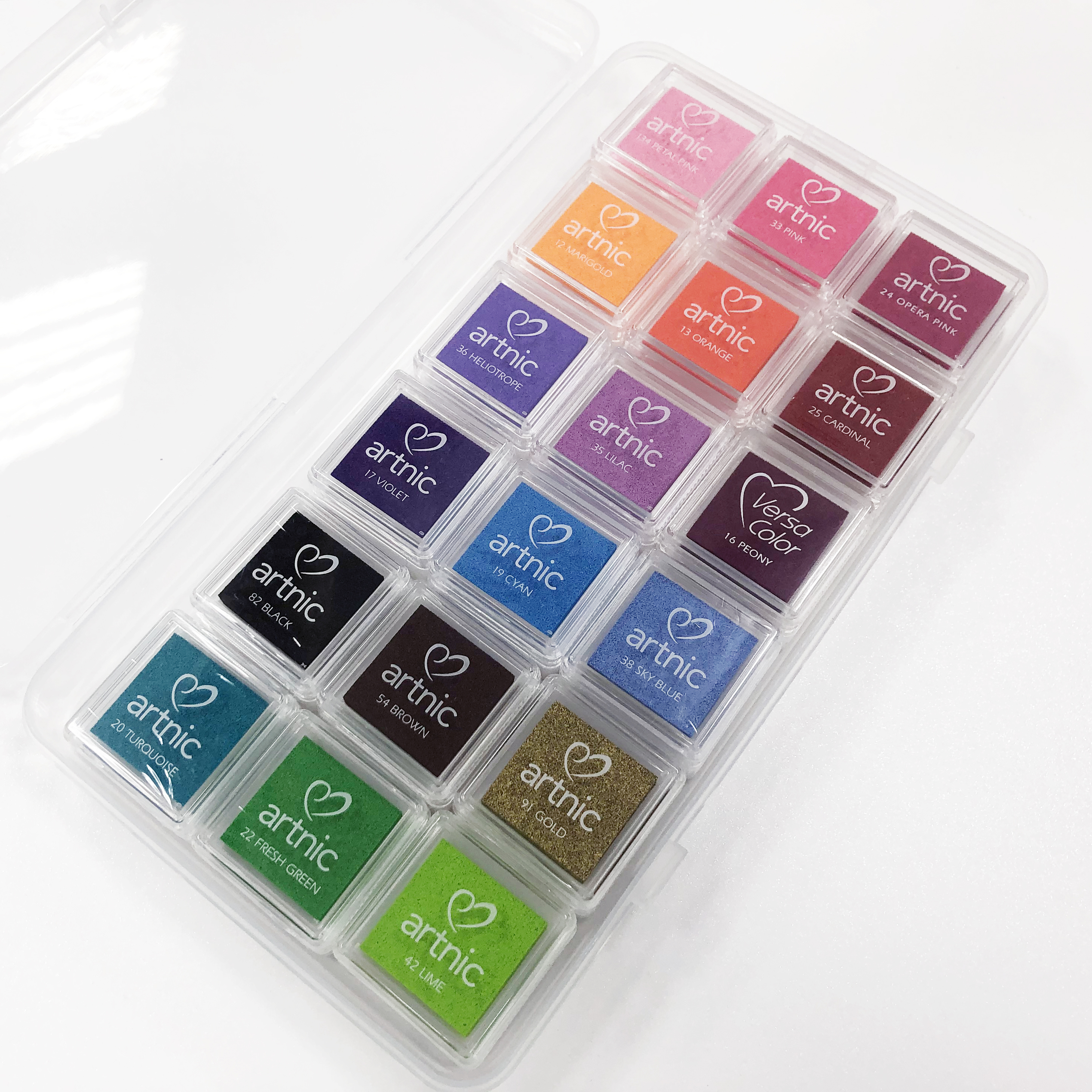 日本Tsukineko|【彩印18】印台組 (18色)  #T1035